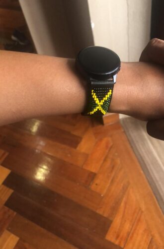 Custom Jamaica Beaded Samsung Galaxy Watch Strap Beaded Kind